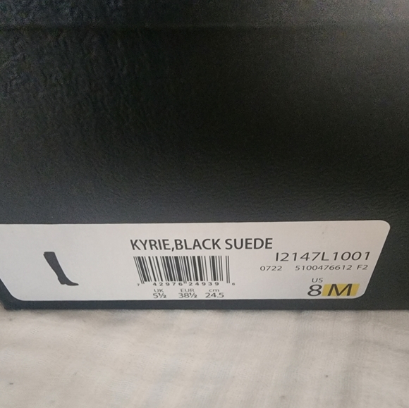 Naturalizer Kyrie Black Suede Boots - Picture 7 of 11